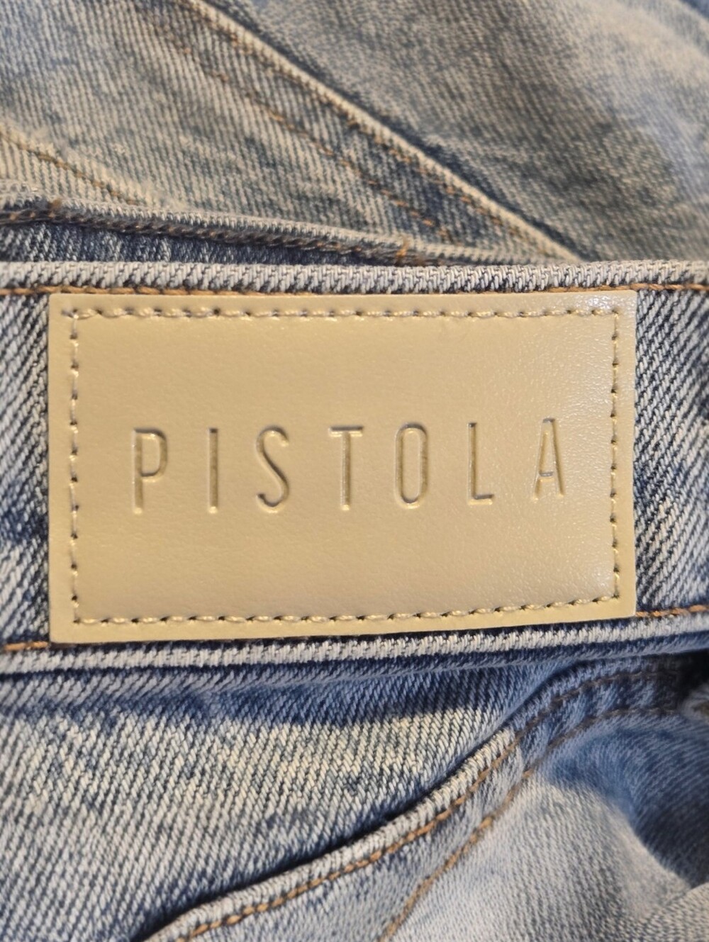 Pistola Womens Provence Wash Turner Super High Rise Crop Barrel Denim Jeans 30 - Picture 7 of 11